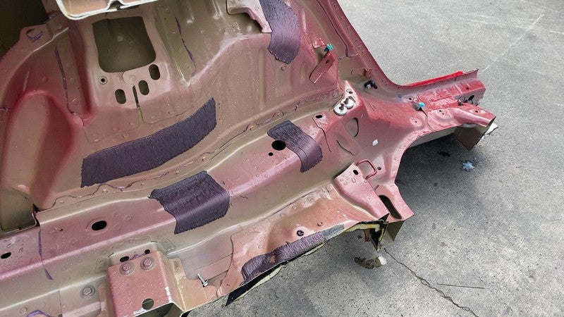 ⭕ 2017-2020 Tesla Model 3 Rear Left Quarter Panel Structural Frame Cut Red PPMR