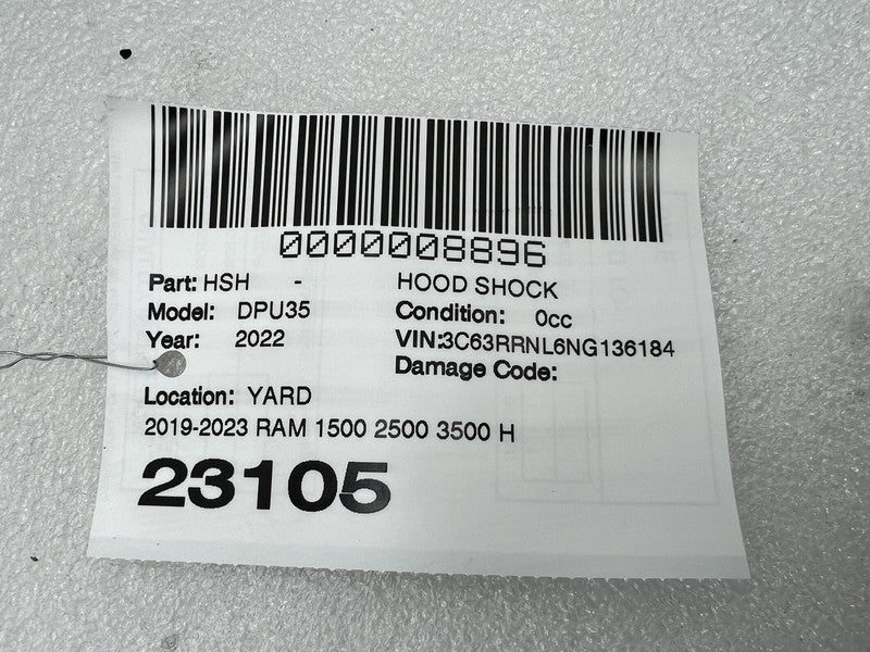 ⭕ 2019-2024 Ram 1500 2500 3500 Set of 2 Front Hood Prop Strut Shock Su