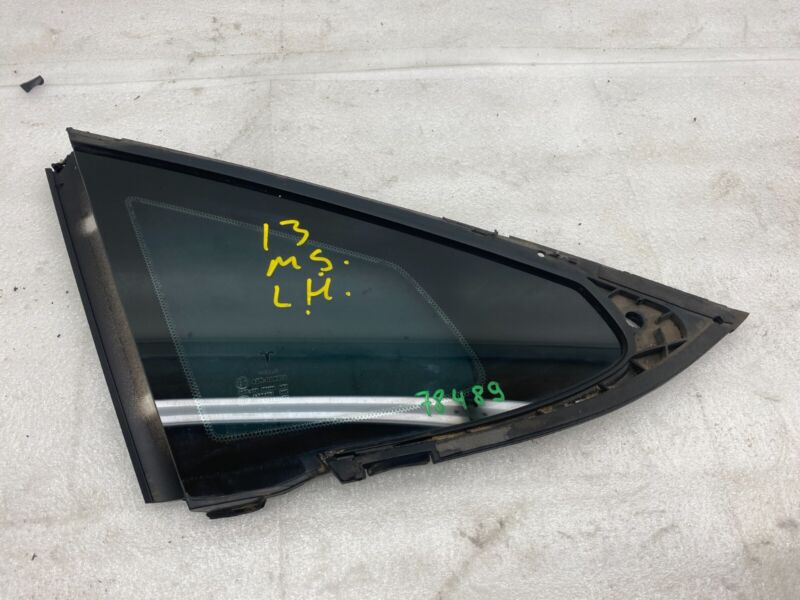 E6 43R-008010 2012-2015 Tesla Model S MS Rear Driver Side Quarter Fixed Glass Left LH Assembly