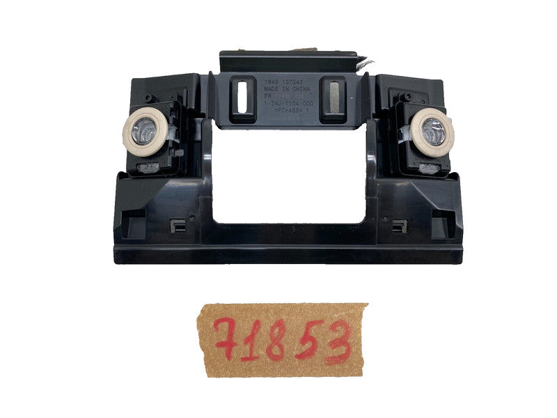 1-INJ-1104-000 ⭕ 12-20 Tesla Model S MS Front Overhead Console Backing Plate w/ Roof Dome Lamp