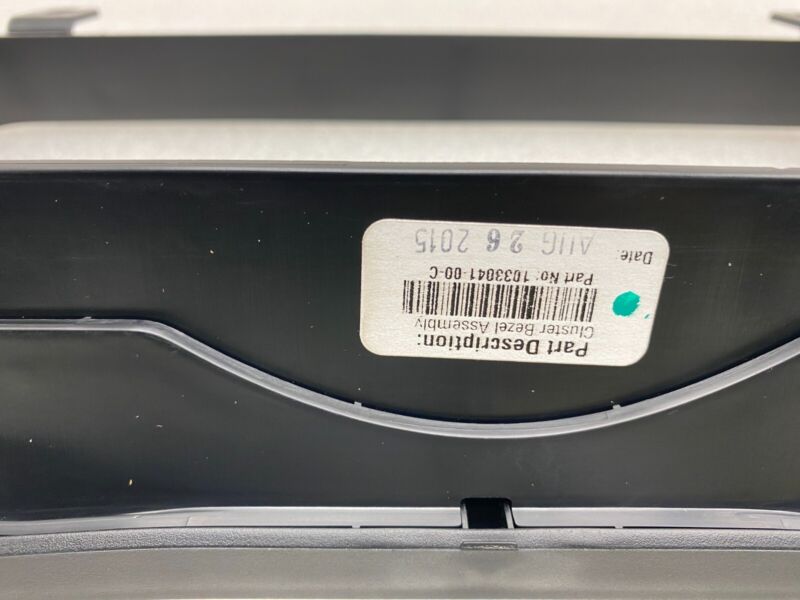 103304100C 2012-2015 Tesla Model S MS Speedometer Gauge Trim Instrument Cluster Bezel Assy