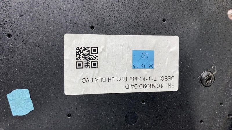 ⭕ 2016-2020 Tesla Model X Rear Left Trunk Side Trim Cover 7 Seater 105