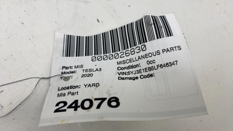 110034000I 2017-2020 Tesla Model 3 Right Low Voltage Controller Electronic Control Module