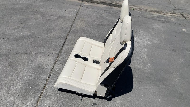 ⭕ 2016-2020 Tesla Model X Rear Left & Right 3rd Row Seat Leather White