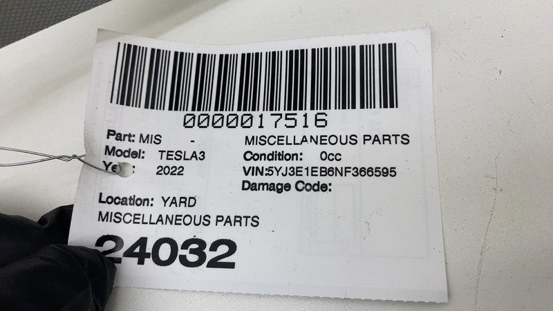 ⭕ 17-22 Model 3 M3 Rear Right Passenger Side Rail Trim Cover Panel 108