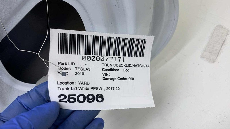⭕ 2017-2020 Tesla Model 3 M3 Rear Trunk Decklid Shell Panel Assembly W