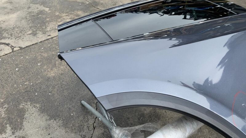 1028791-00-K ⭕16-23 Tesla Model X Rear Passenger Side Falcon Door Shell Panel Right Gray PMNG