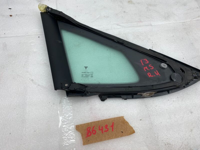 2012-2020 Tesla Model S Rear Passenger Side Quarter Fixed Glass Right Assembly