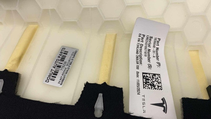 183664891A ⭕ 24-25 Model 3 Rear Passenger 2nd Row Seat Bolster Cushion Right 1836648-91-A