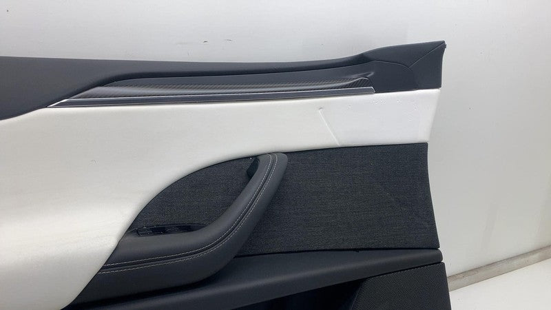 1609947-00-E ⭕ 21-24 Model X Front Left Door Panel Trim Card Cover w/ Molding LH 1609947-00-E