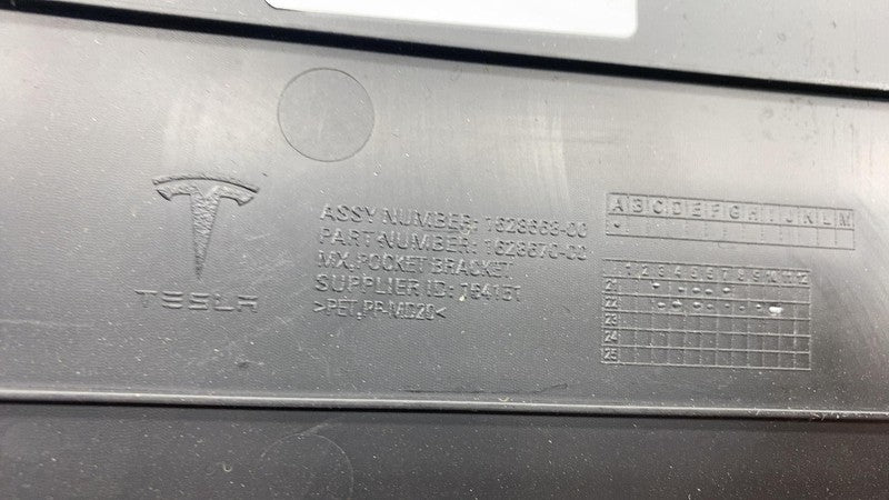 ⭕ 21-24 Model X Rear Trunk Wing Soft Trim Carpet Pocket Bracket OEM 16