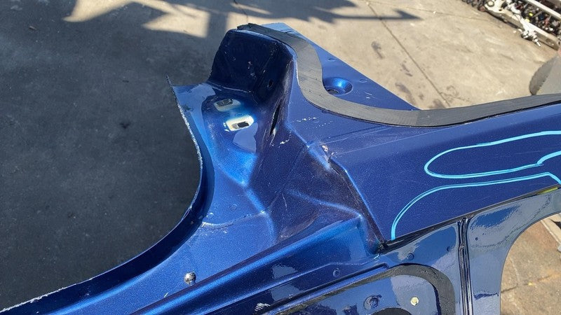 2020-2023 Tesla Model Y Rear Right Quarter Panel Structural Cutout RH Blue PPSB