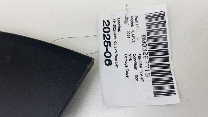 ⭕ 22-24 Kia EV6 Rear Left Quarter Arch Fender Flare Garnish Molding 87