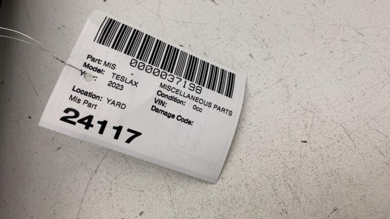 165972989B ⭕ 21-24 Tesla Model X Falcon Door Rear Left Garnish Trim Assembly 1659729-89-B
