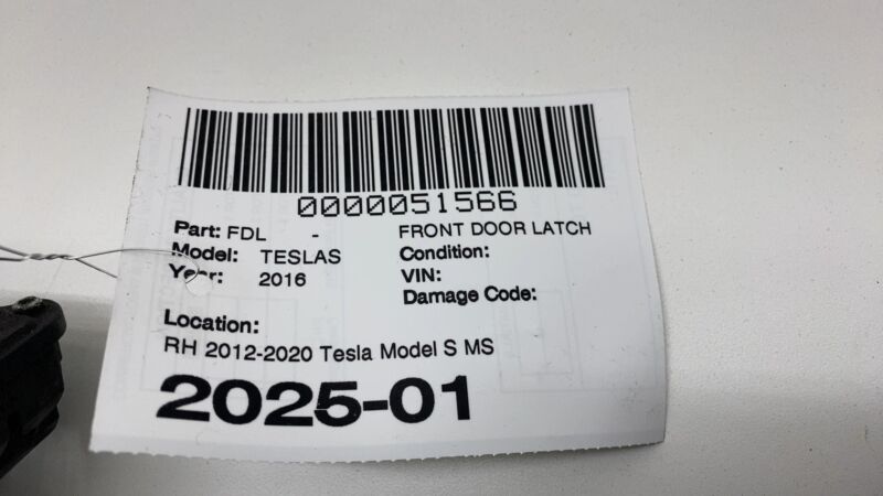 6008912 00 B 2012-2020 Tesla Model S Front Right Door Lock Latch Actuator w/ Release Cable RH
