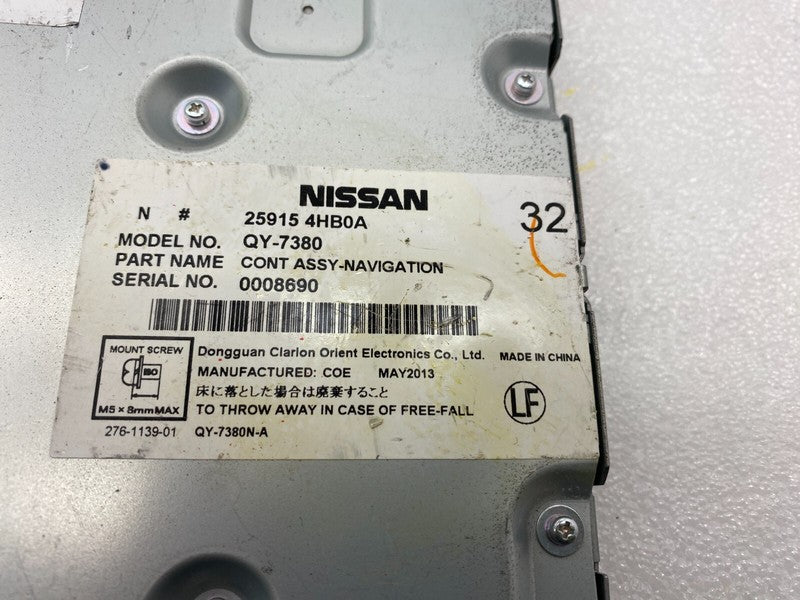 25915 4HB0A ⭕ 14-15 Infiniti Q50 Driver Assist Navigation GPS Computer Control 25915-4HB0A