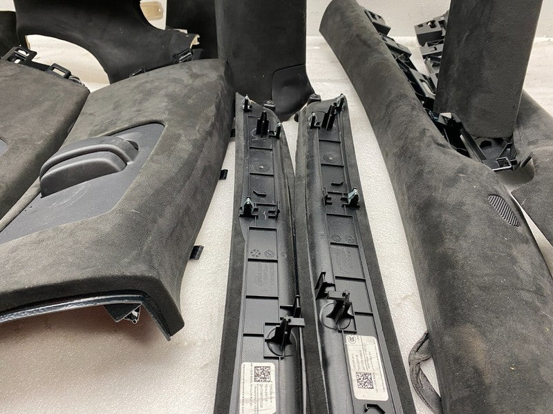 105154704C ⭕ 2016-2020 Tesla Model X SET of Ceiling Headliner Sun Visor Upper A + B Pillar