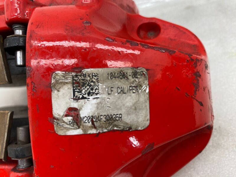 1044641 00 F ⭕ 2017-2022 Tesla Model 3 Front Left Performance Brake Caliper Red 1044641-00-F