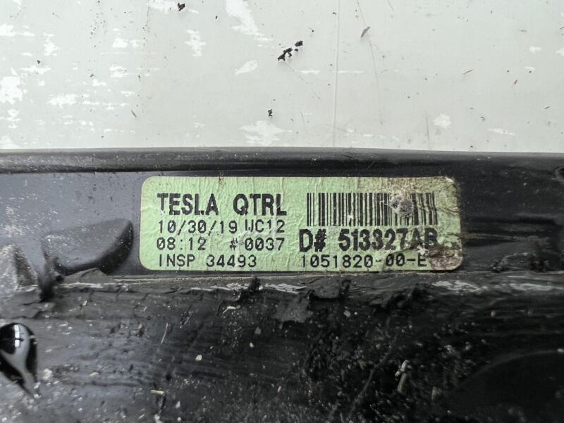 2016-2021 Tesla Model S Rear Driver Side Quarter Window Glass Left LH 43R-008010
