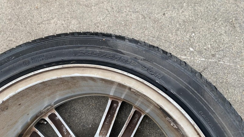 ⭕ 12-15 Model S MS Wheel Rim 19x8.0+40mm + Hankook Tire 245/45 R19 600