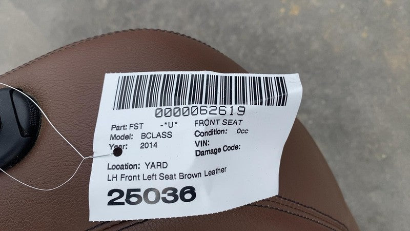 ⭕ 2013-2017 Mercedes-Benz B-Class Front Passenger Side 1st Row Seat Brown Right