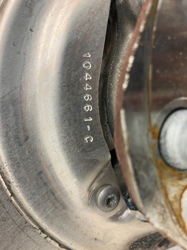 104466100C ⭕ 17-23 Tesla Model 3 Front Left Spindle Knuckle w/ Dust Shield RWD 1044661-00-C