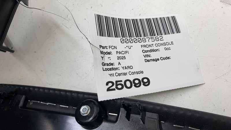 ⭕ 2025 Chrysler Pacifica Front Center Console + Cupholder w/ Side Pane