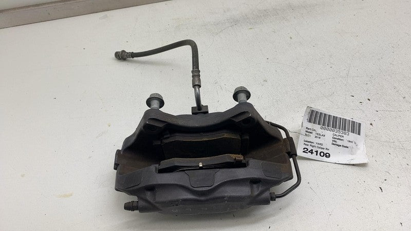 ⭕ 2016-2020 Tesla Model X Rear Passenger Side Caliper w/ Brake Hose Line Right