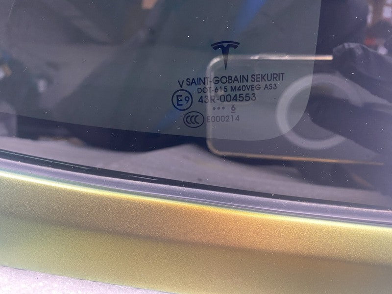 43R-004553 ⭕ 2016-2020 Tesla Model X Rear Passenger Side Window QTR Quarter Glass 1/4 Right