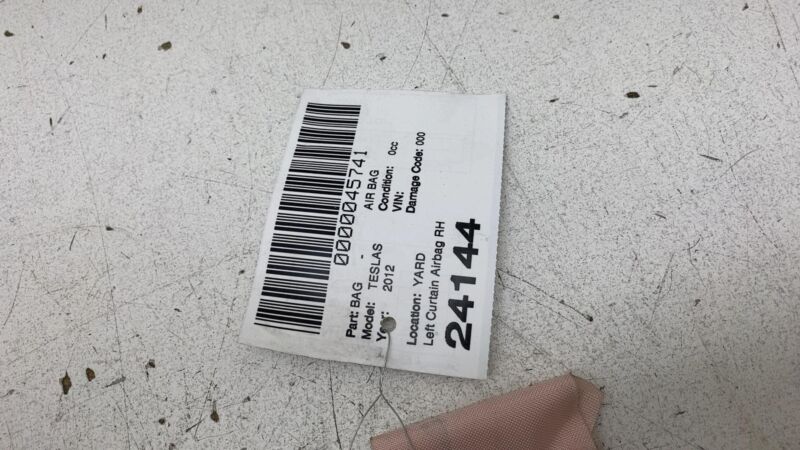 100526100B 2012-2020 Tesla Model S Driver Side Roof Curtain Safety Airbag Left Assembly OEM