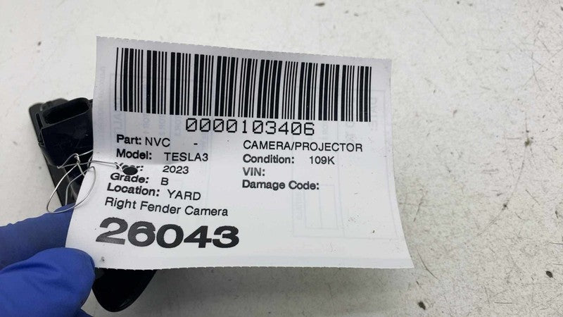 ⭕ 17-23 Model 3 Front Right Fender Camera Turn Signal Side Marker 1495