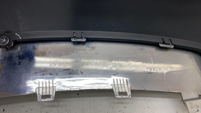 6009005 ⭕ 12-15 Model S Rear Bumper Lower Valance Diffuser + Chrome Trim Molding 6009005