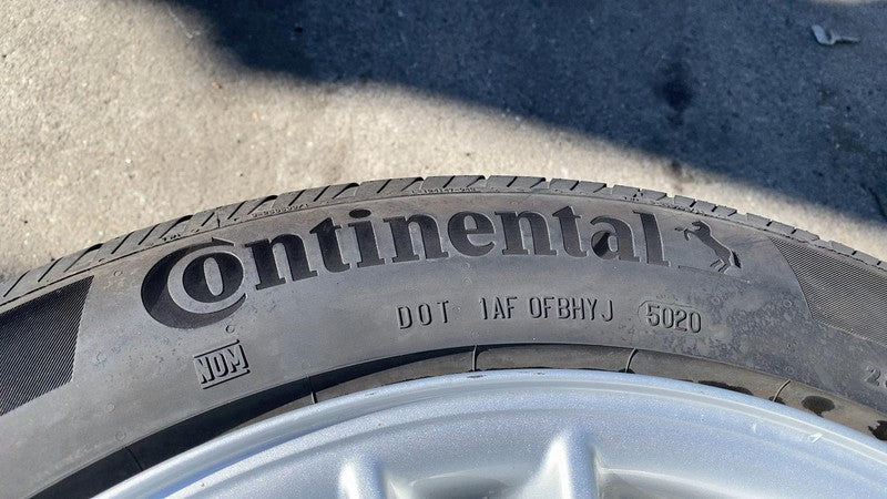 2021-2023 Tesla Model S PAIR of Rear Wheel Rim 19" w/ Continental Tire 285/40R19