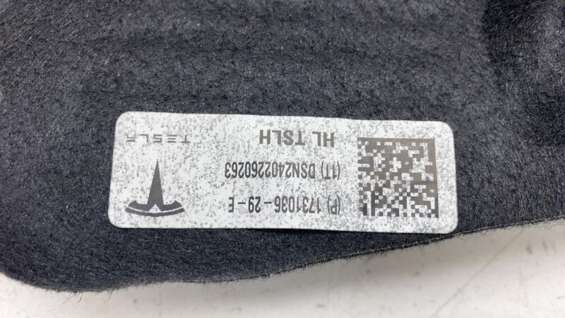173103629E ⭕ 24 25 Tesla Model 3 Rear Left Trunk Side Boot Trim Carpet Cover 1731036-29-E