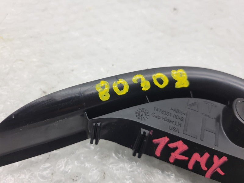 1473351 00 B ⭕16-20 Model X Rear Driver Side Door Seal Lower Trim Gap Hider Left 1473351-00-B