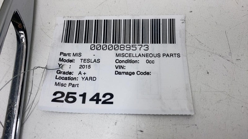 ⭕ 12-20 Tesla Model S Rear Liftgate Trunk Lid Chrome Trim Molding 1025