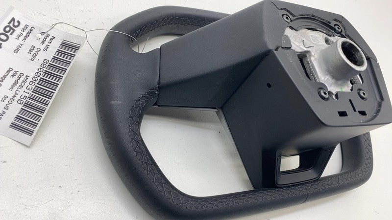 169255100D ⭕ 24-25 Tesla Cybertruck Front Driver Steering Wheel Square Black 1692551-00-D