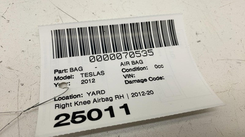 1005260-00-G ⭕16-20 Model S X Left or Right Knee Airbag LH & RH Fits either side 1005260-00-G