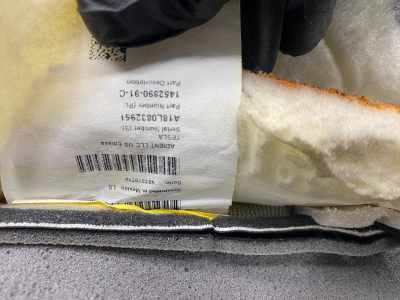 ⭕ 17-23 Model 3 Front Passenger Side Seat Upper Cushion Right Black 1452890-91-C