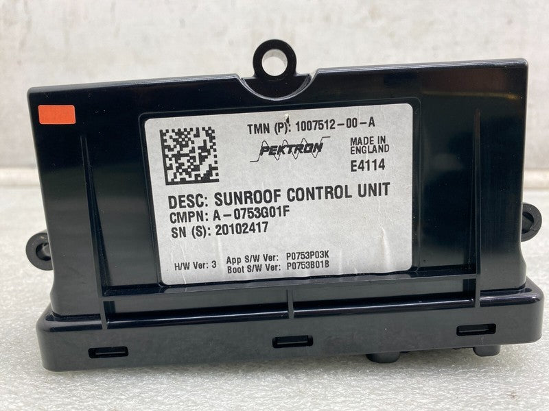 100751200A ⭕ 12-20 Tesla Model S Sunroof Controller Moon Roof Control Module 1007512-00-A
