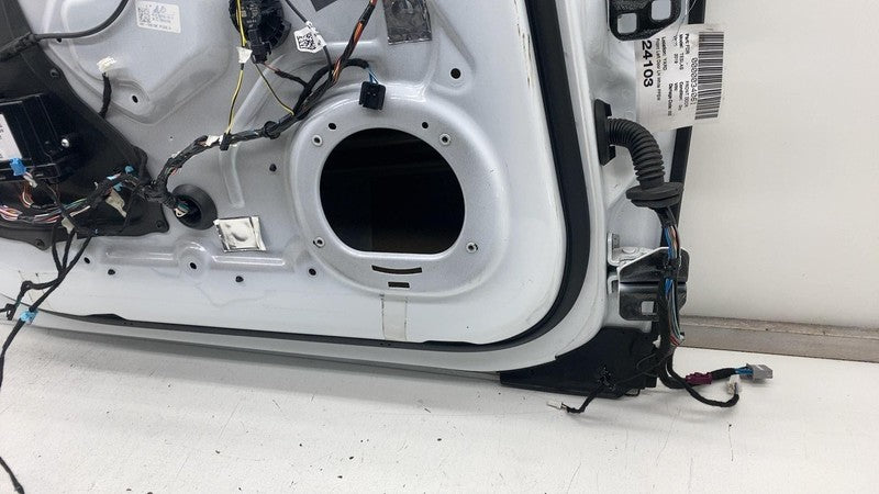 ⭕ 16-20 Model S Front Driver Side Door Panel Shell Left White PPSW 600