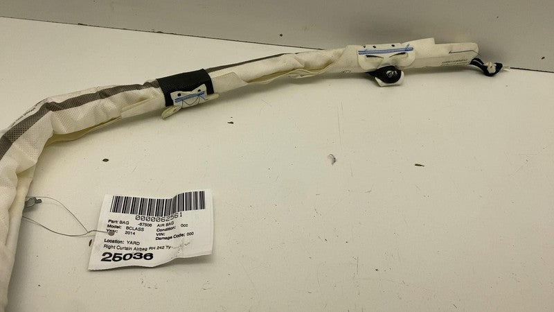 A2468601002 ⭕ 13-19 B-Class W246 W242 Passenger Side Roof Curtain Airbag Right A2468601002