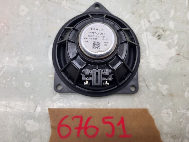 1079742 00 A 2017-2023 Tesla Model S X 3 Y Audio System Speaker Full Range 100MM 1079742-00-A