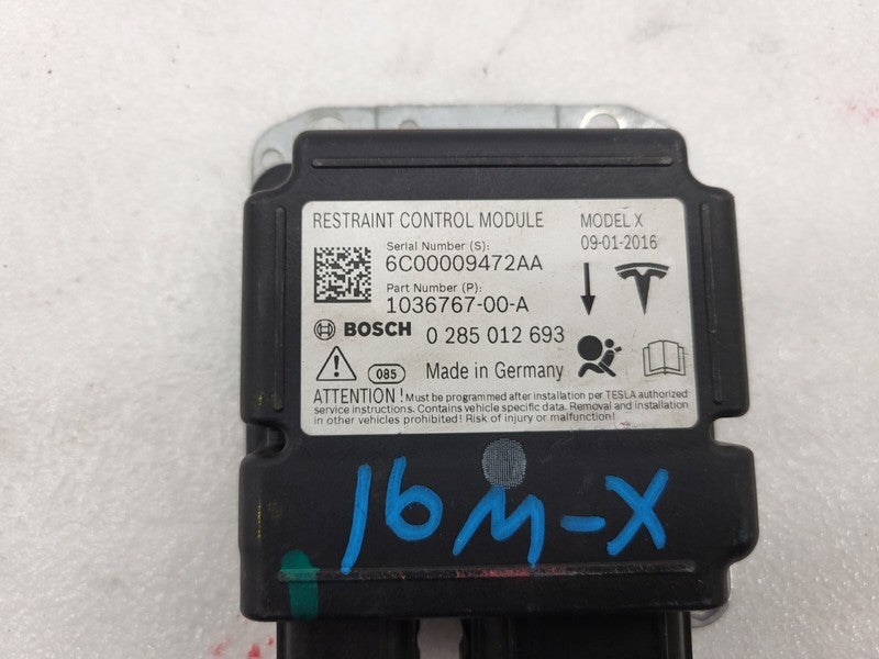 103676700A ⭕ 16-20 Tesla Model X Safety Restraint Control Module (Crash Data) 1036767-00-A