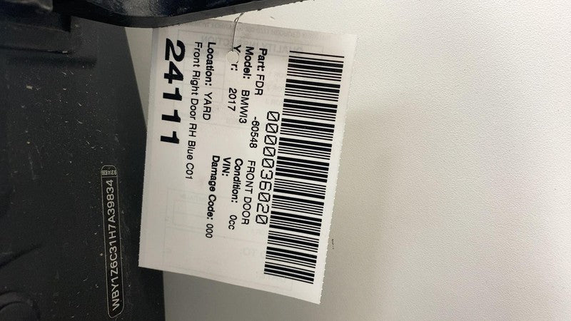 ⭕ 2014-2020 BMW i3 Front Passenger Side Door Shell Panel Right RH Assy