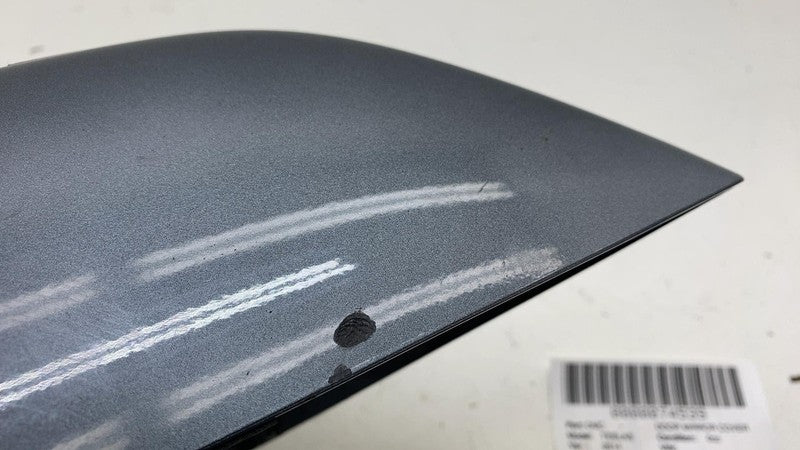 ⭕12-20 Model S Front Exterior Door Mirror Skull Cap Left Gray PMTG 10