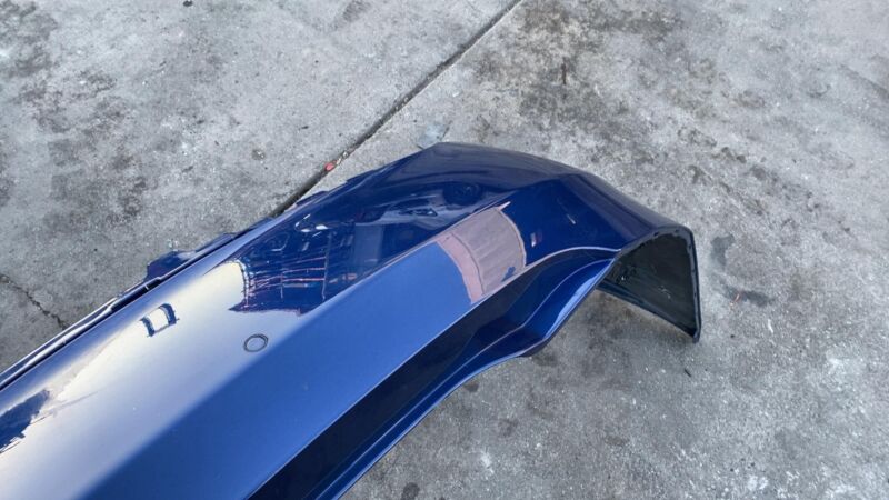 600817900E 2012-2015 Tesla Model S MS Rear Bumper Cover w/ Park Sensor & Harness Blue PPSB