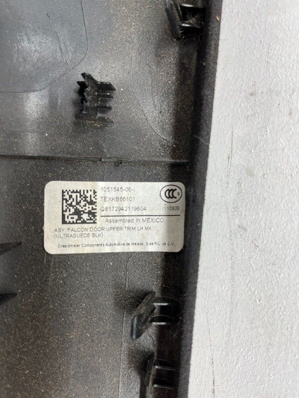 1051545 06 I ⭕ 16-20 Model X MX Rear Driver Falcon Door Upper Trim Assembly Left 1051545-06-I