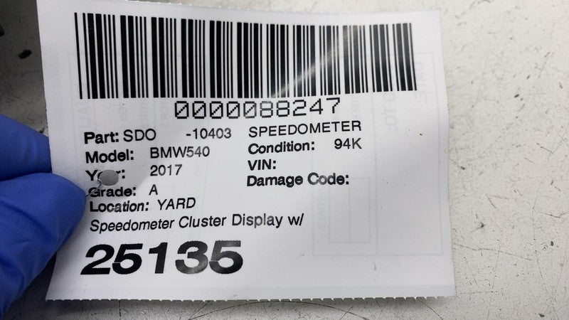 ⭕ 2017-2020 BMW 540i Digital Instrument Cluster Display Speedometer OE