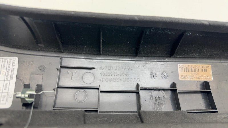 ⭕ 16-20 Model X Front Right A-Pillar Upper Carrier Cover Trim Panel 10